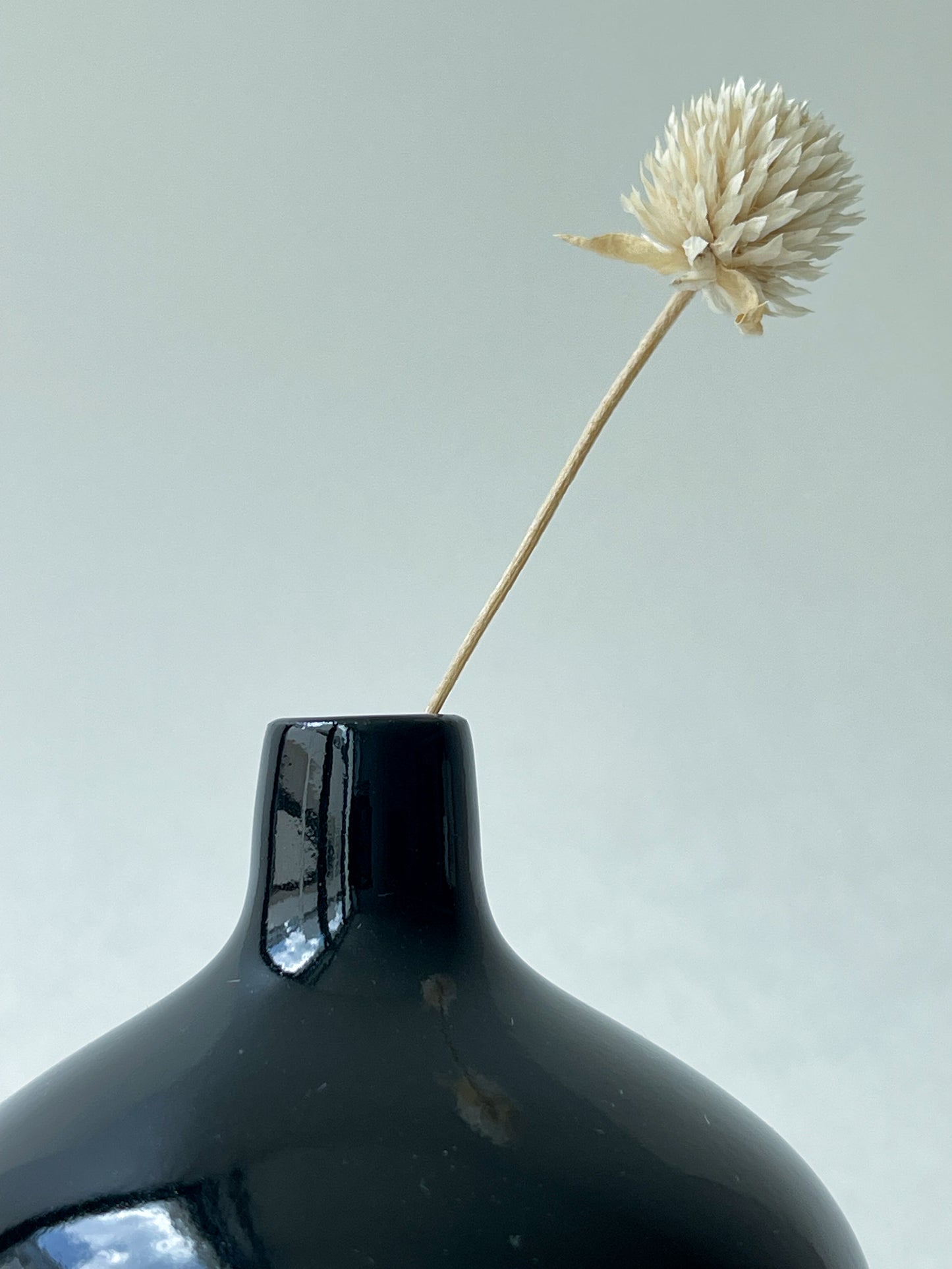 Bud vase : black gloss 1