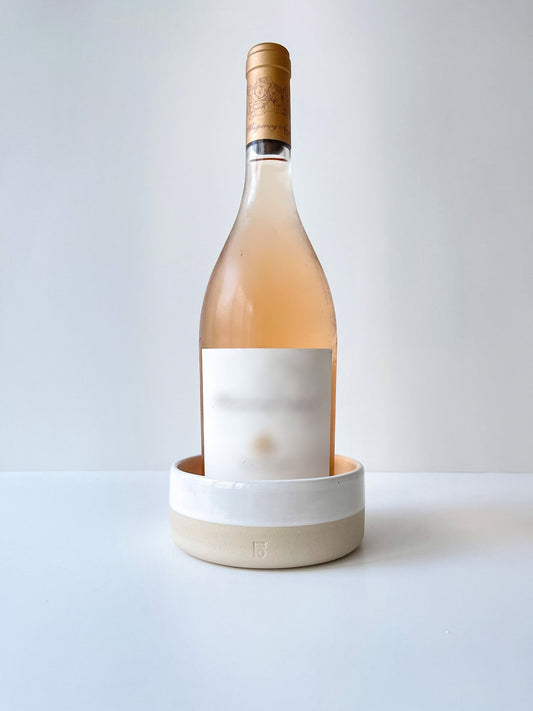 Wine Coaster - White Gloss