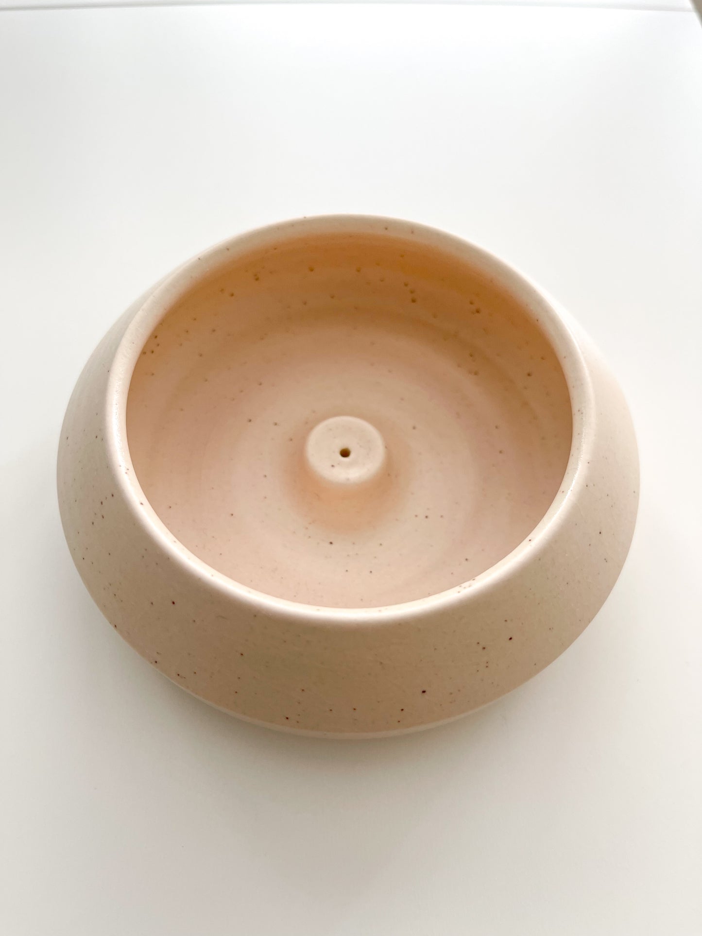 Incense holder - blush speckle